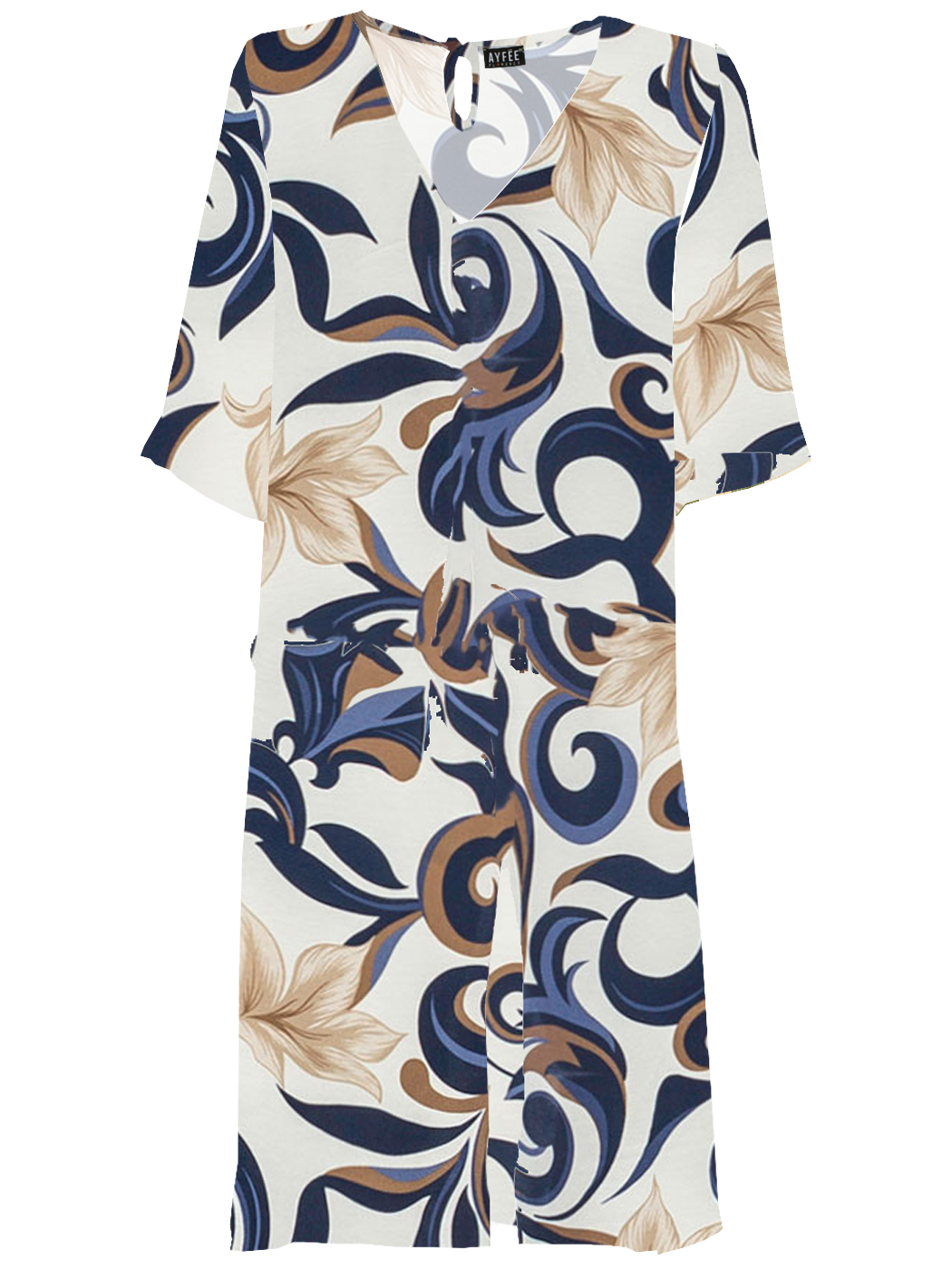 ABITO MIDI STAMPATO, 4TG - GEOMETRIC FLOWER
